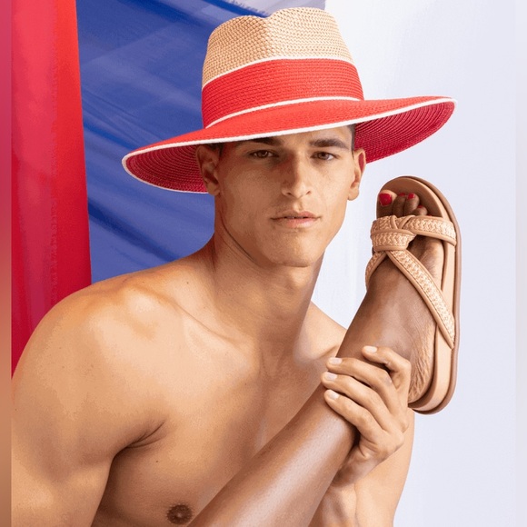 NEW Eric Javits Notti Peanut slide sandals - Picture 2 of 16